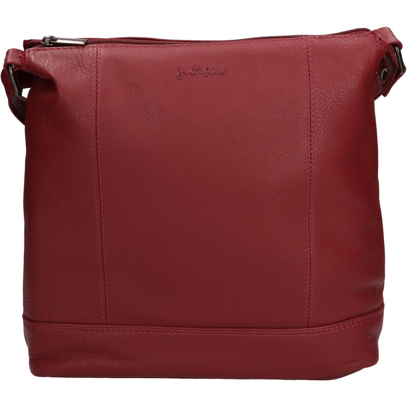 Dámska kožená crossbody kabelka Justified Magda - vínová 50207969