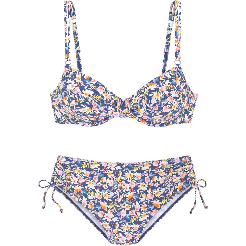 BUFFALO Bikiny námornícka modrá / žltá / ružová 54305052
