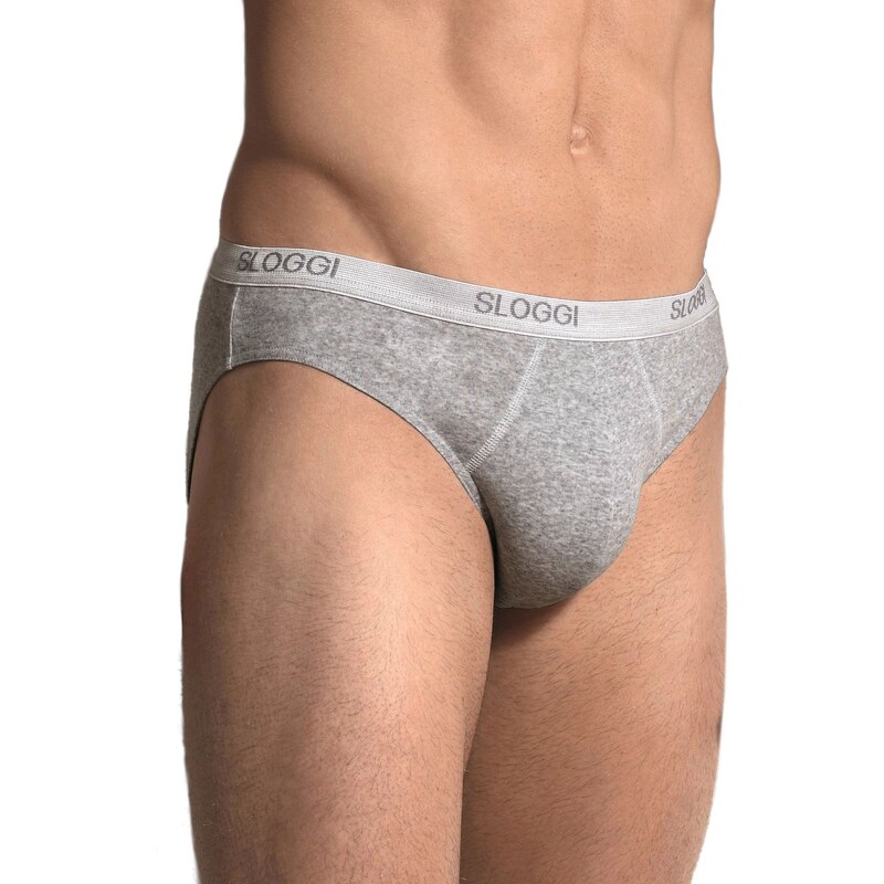 Sloggi Pánske slipy Basic mini grey 58325787