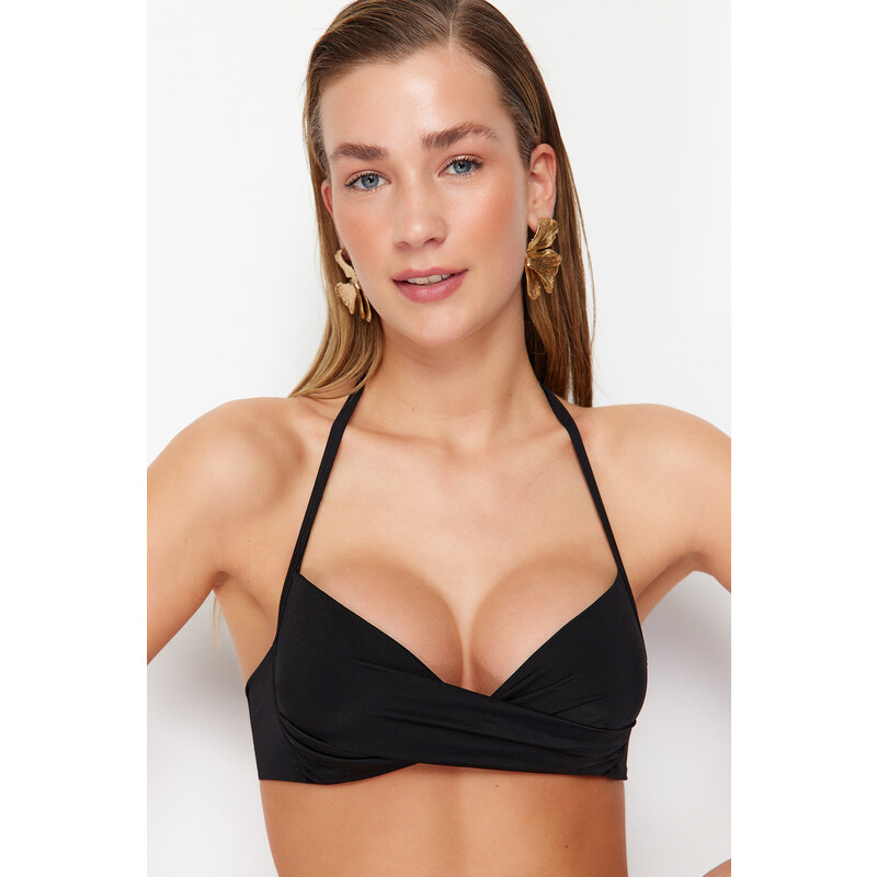 Trendyol Čierny Push Up Bikini Top 50570747