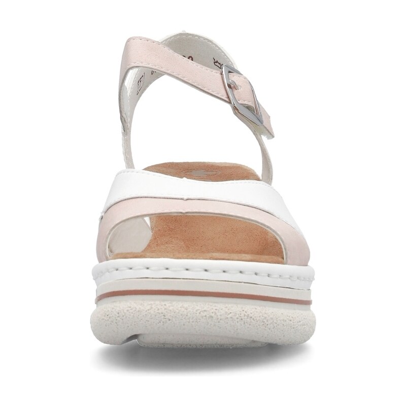 Dámske sandále RIEKER 67702-80 biela S4