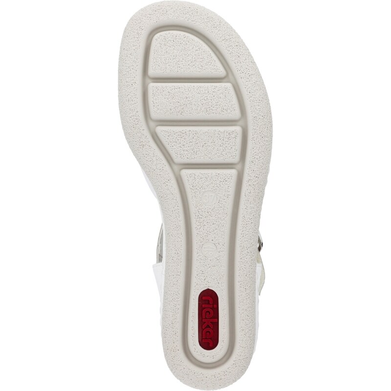 Dámske sandále RIEKER 67702-80 biela S4