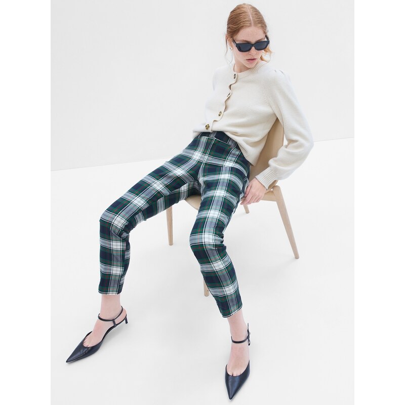 Dámske Kockované nohavice skinny bi-stretch GAP 779234-02 66268252