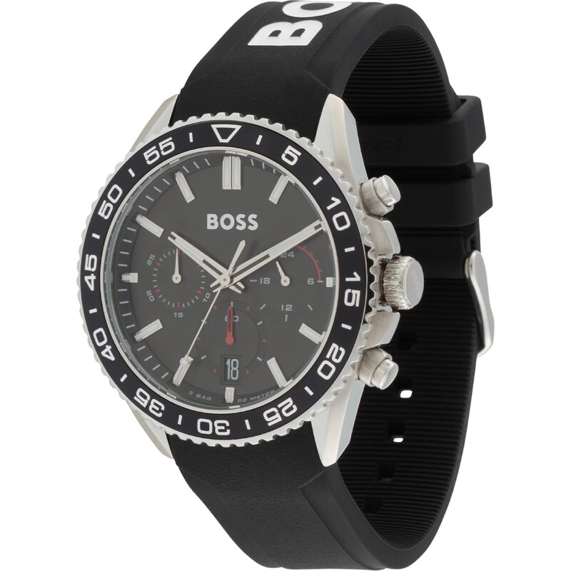 BOSS Analógové hodinky RUNNER čierna / strieborná / biela 54329816