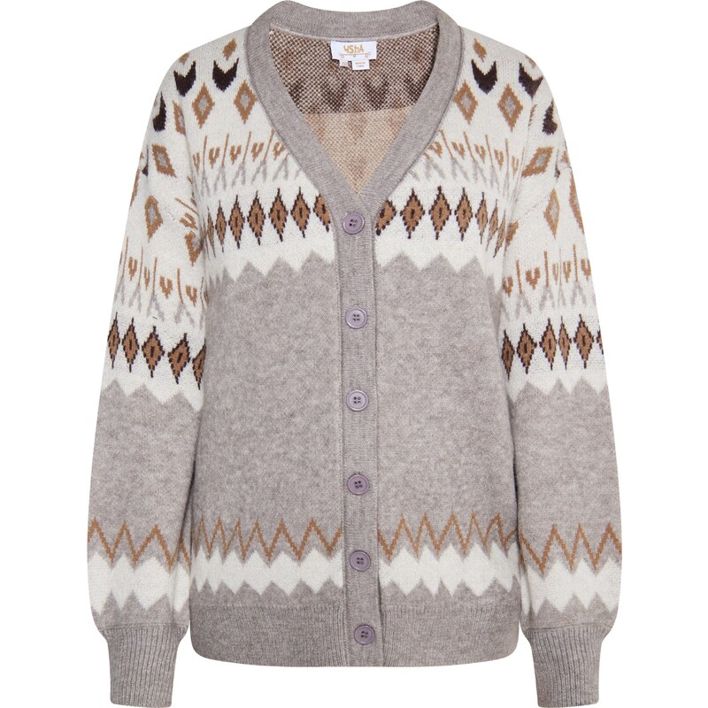 usha FESTIVAL Kardigán béžová / hnedá / sivá 54261917
