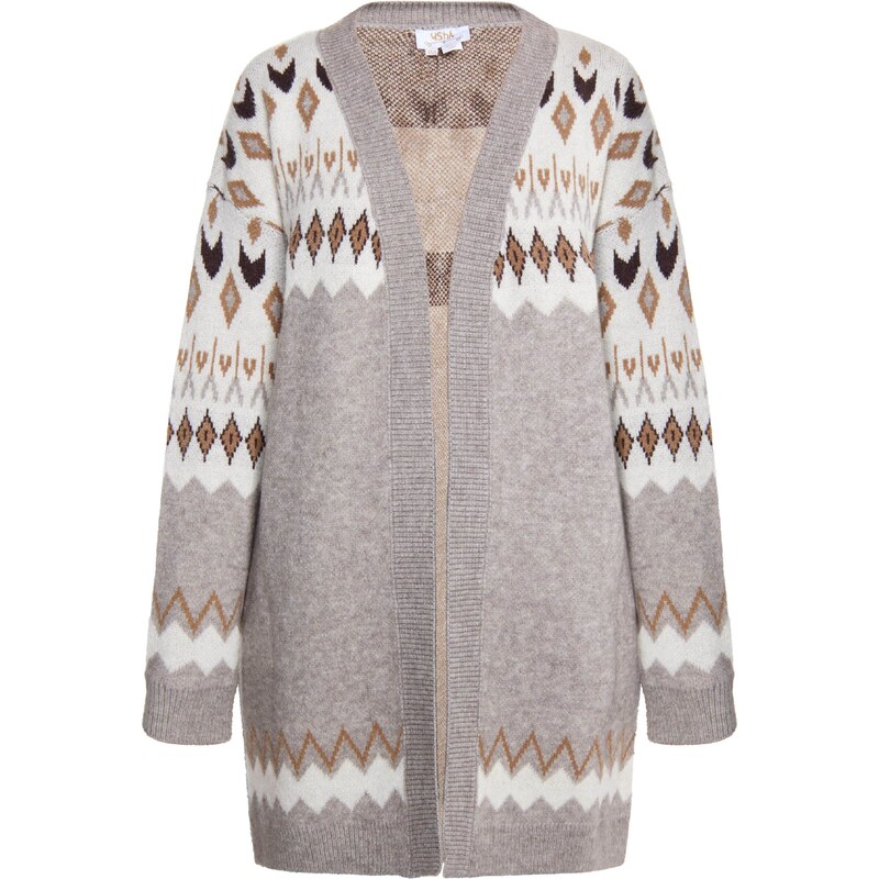 usha FESTIVAL Kardigán béžová / námornícka modrá / hnedá / sivá 54261962