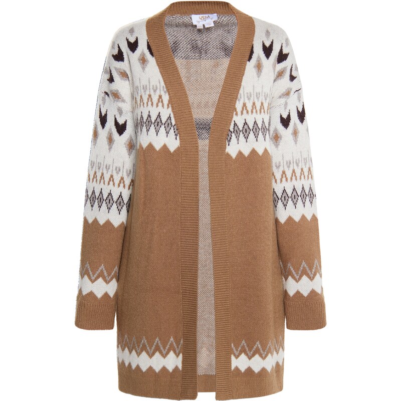 usha FESTIVAL Kardigán Rakata svetlohnedá / zmiešané farby 54262023