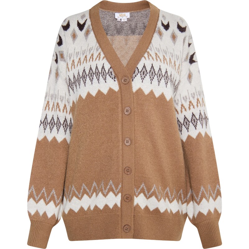 usha FESTIVAL Kardigán nebielená / karamelová / čokoládová / 54262027