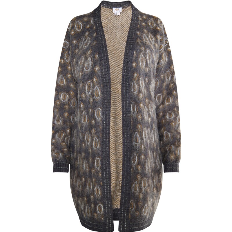 usha FESTIVAL Kardigán Carnea hnedá / antracitová 54263044
