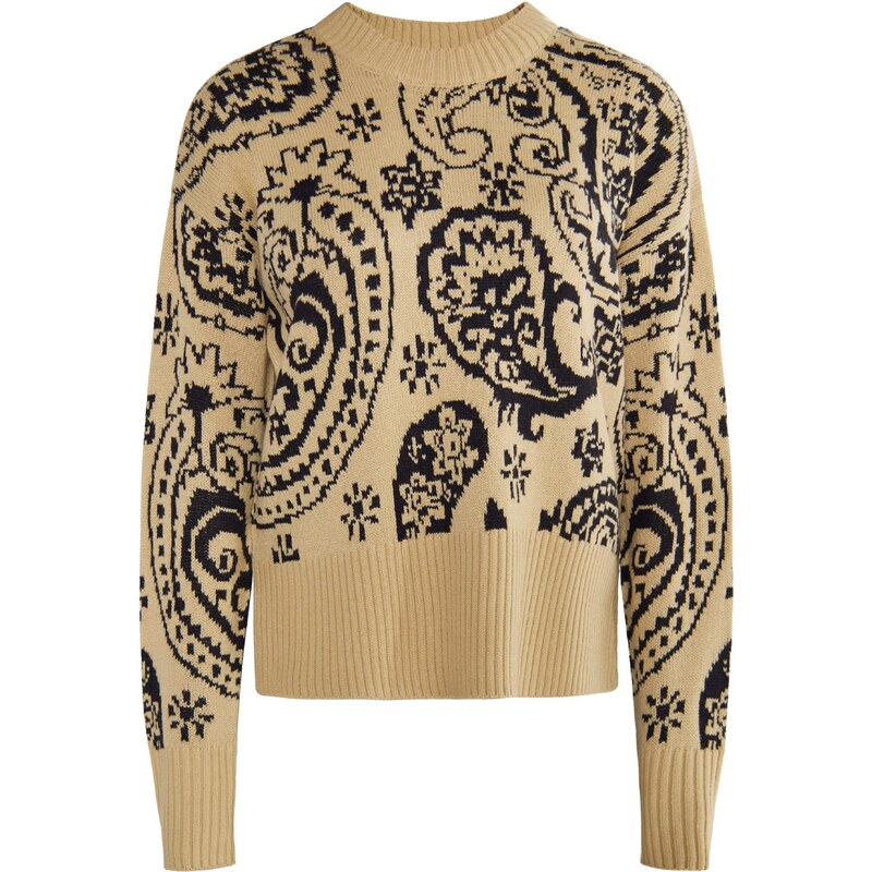 usha FESTIVAL Sveter Rakata béžová / čierna 54270796