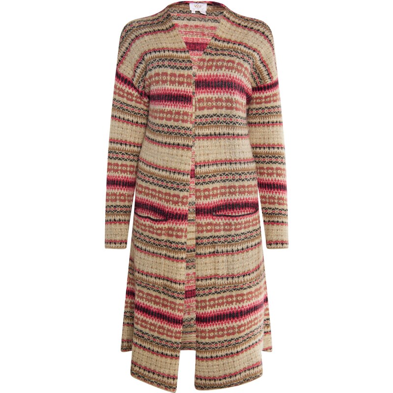 usha FESTIVAL Kardigán Carnea béžová / tmavomodrá / hnedá / ružová 54270754