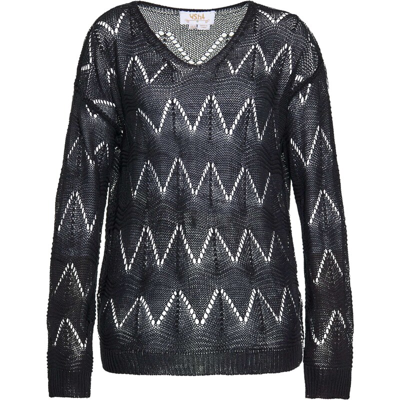 usha FESTIVAL Sveter čierna / biela 54298520