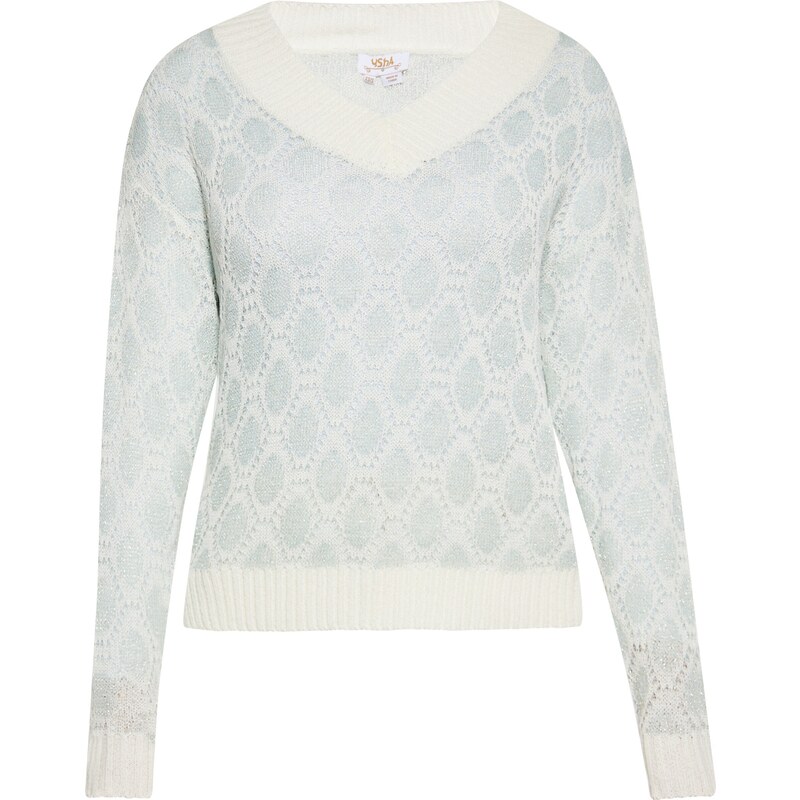usha FESTIVAL Sveter pastelovo modrá / biela 54298453