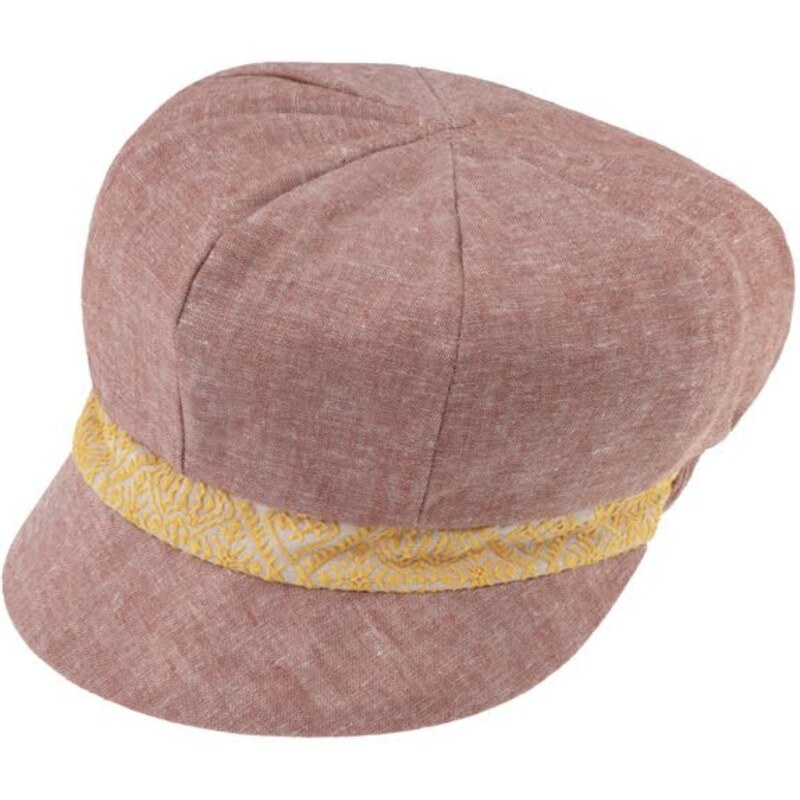 Fiebig - Headwear since 1903 Dámska staroružová letná čiapka - bavlna a ľan