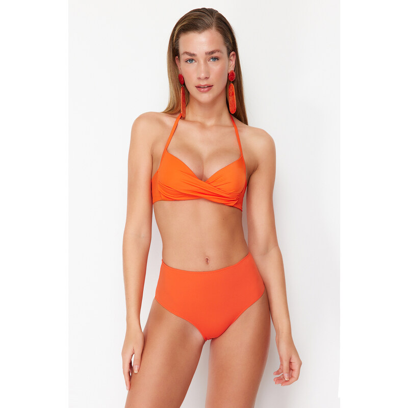 Trendyol Red High Waist Hipster Bikini Bottom 64778668