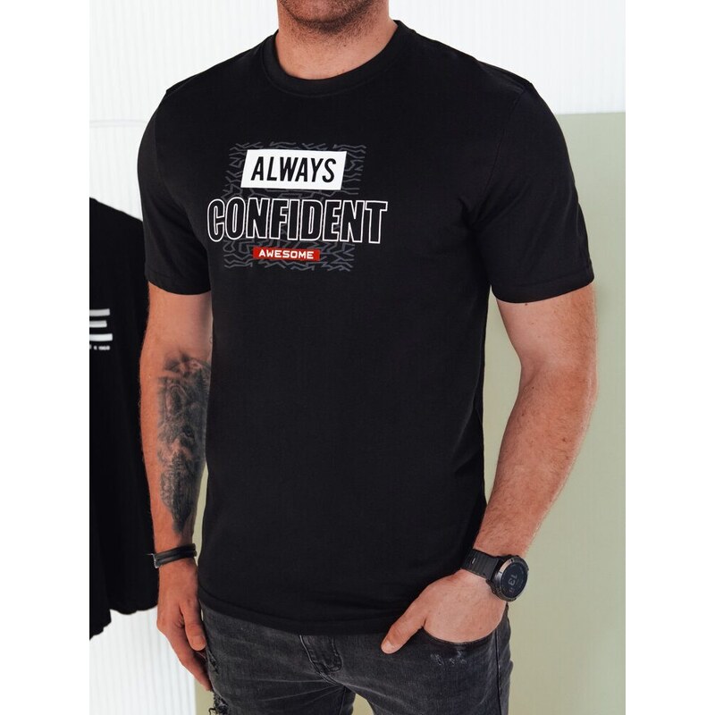 Dstreet Moderné čierne tričko s potlačou 50239370