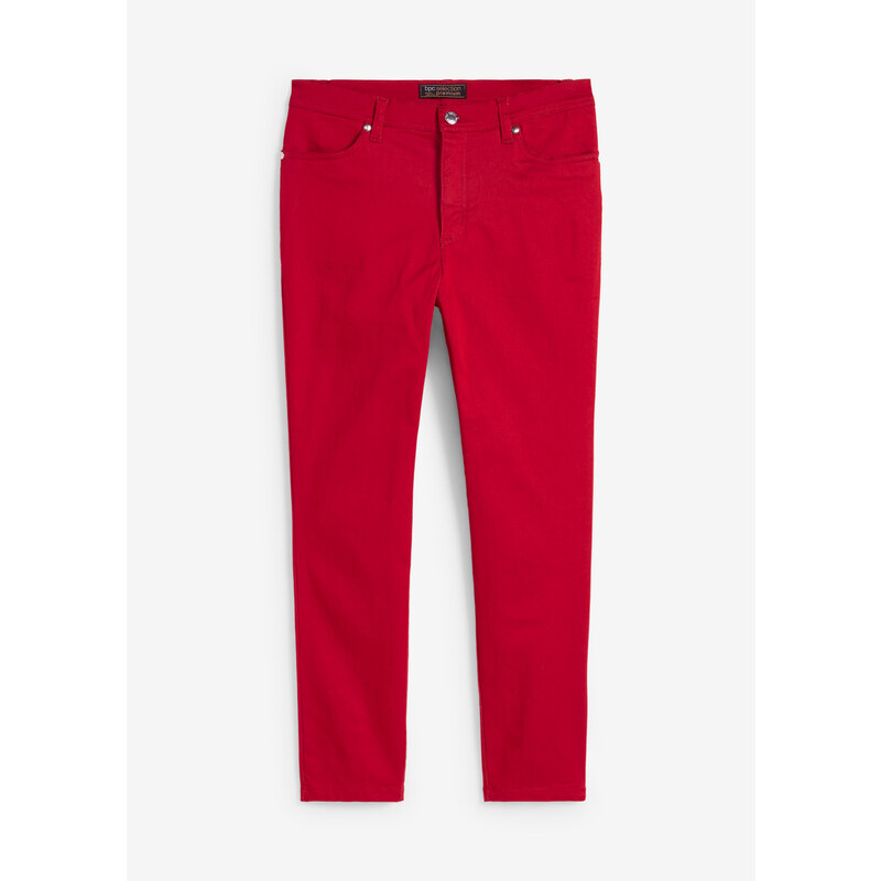 bonprix Komfortné strečové nohavice, farba červená, rozm. 42