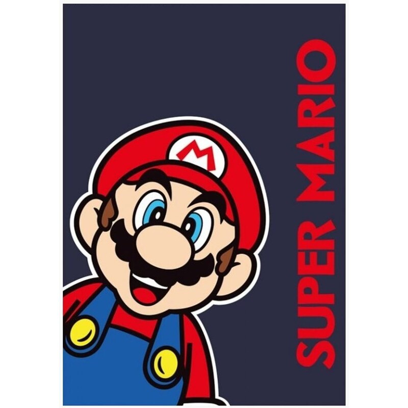 Sahinler Fleecová deka Super Mario - 100 x 140 cm