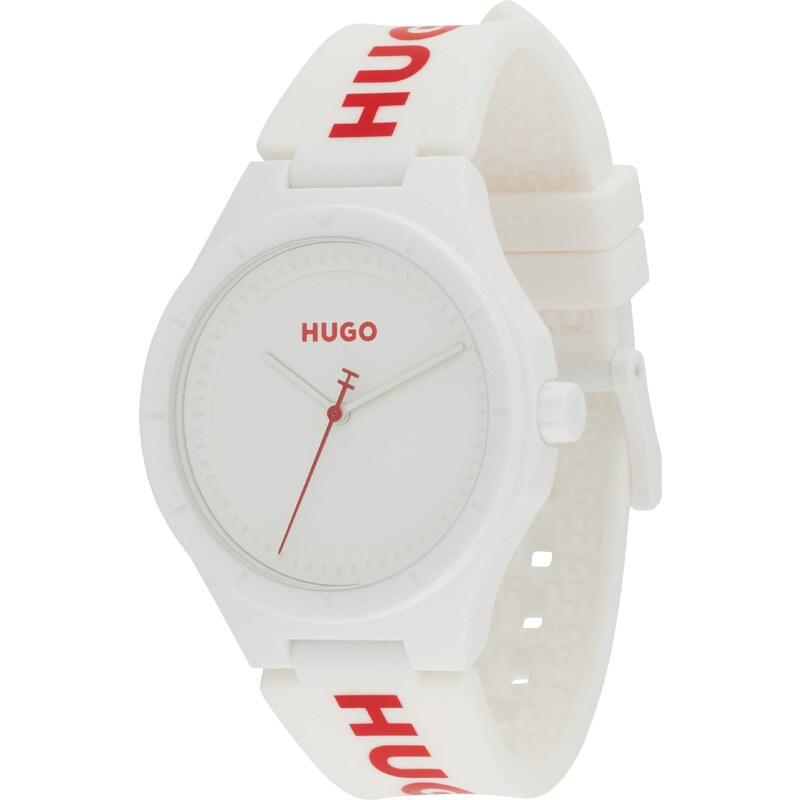 HUGO Analógové hodinky #LIT FOR HIM červená / biela 56365407