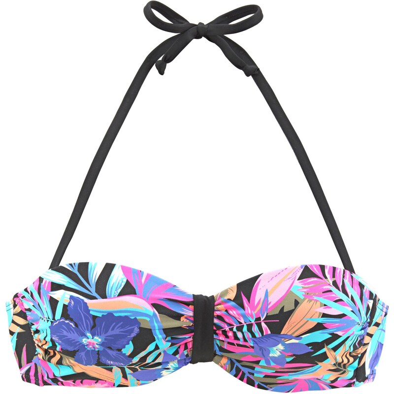 BENCH Bikinový top modrozelená / slivková / ružová / čierna 54222367