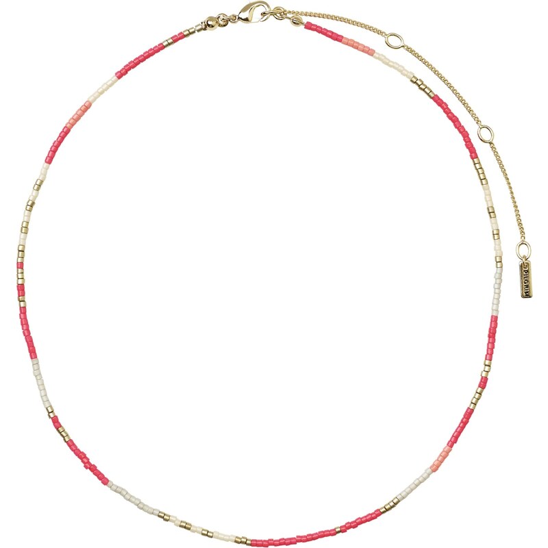 Pilgrim Retiazka Alison zlatá / svetločervená / perlovo biela 54287873