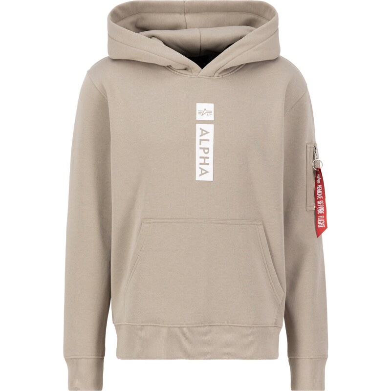 ALPHA INDUSTRIES Mikina piesková / biela 54314448