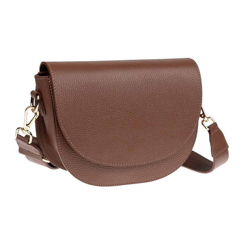 Hnedá kožená talianska crossbody kabelka Ramona Marrone NovaKabelka.sk 50174339