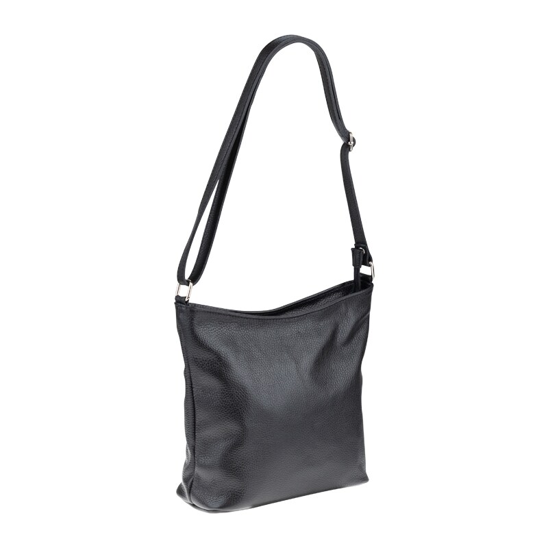 Čierna kožená talianska crossbody kabelka Ebe Nera NovaKabelka.sk 7354068