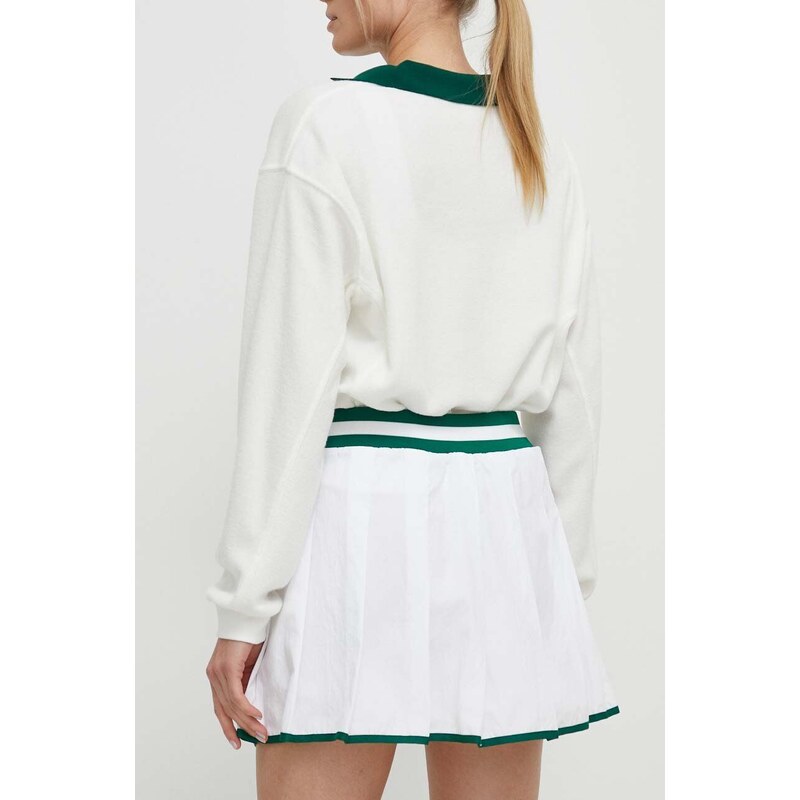 Sukňa Guess ARLETH biela farba, mini, áčkový strih, V4GD19 WG2Q0
