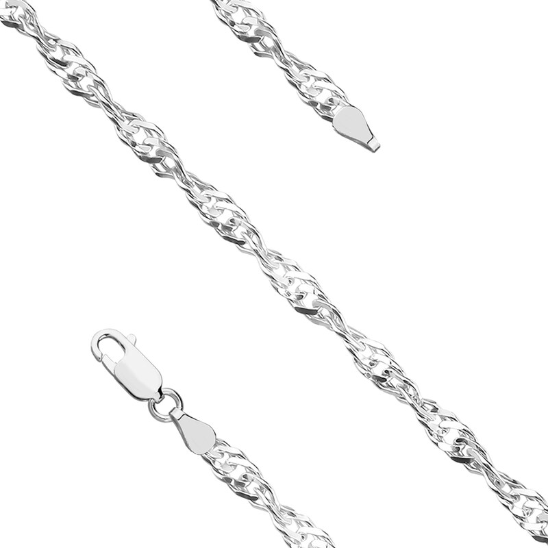 Olivie Strieborný krútený 18cm náramok 8449 50867723