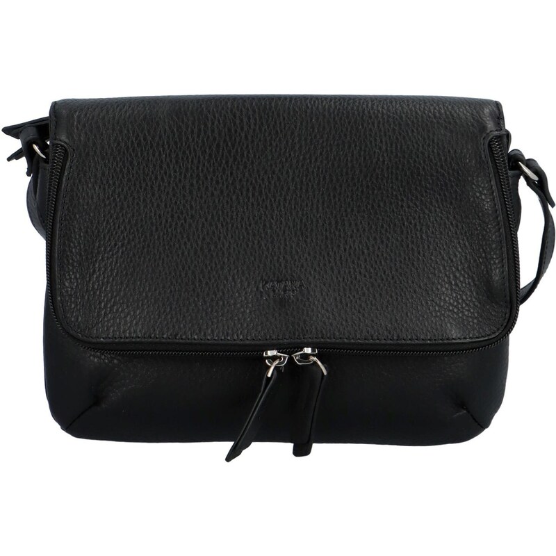Dámska kožená crossbody kabelka čierna - Katana Seina čierna 50272771