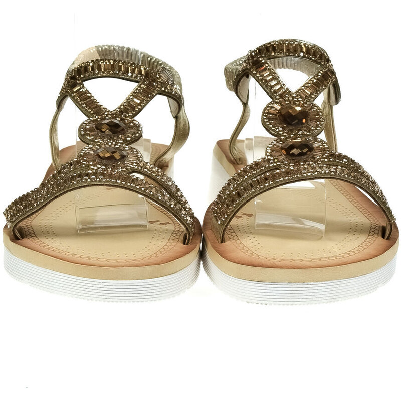 JOHN-C Dámske zlaté letné sandále VANESS