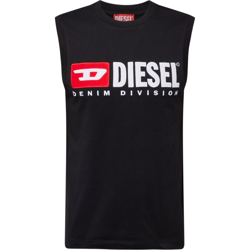 DIESEL Tričko T-Isco-Div červená / čierna / biela 64864690