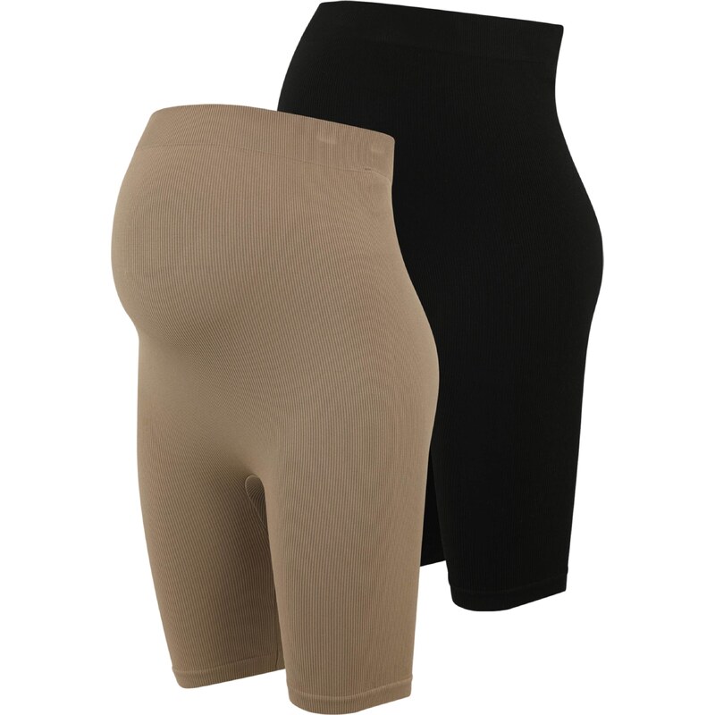 Vero Moda Maternity Legíny VMMisa svetlohnedá / čierna 50315081