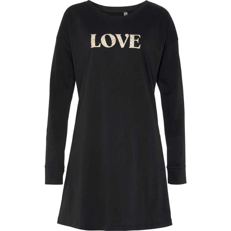 VIVANCE Nočná košieľka čierna 54254495