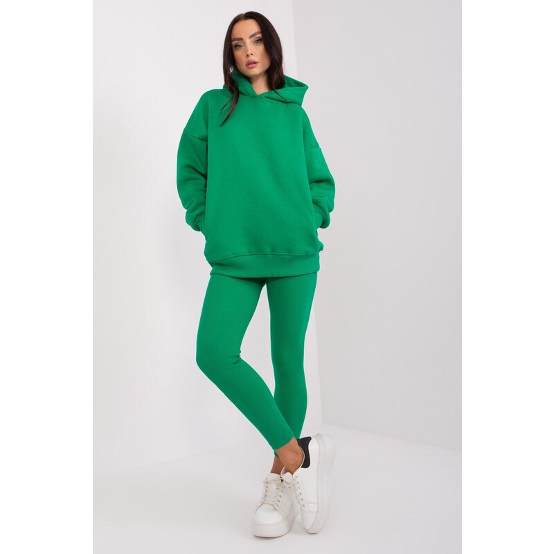 MladaModa Súprava legín a zateplenej mikiny model 16887 zelená 50304240
