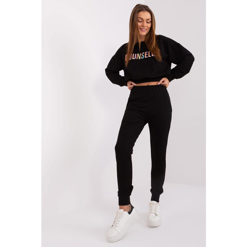 MladaModa Tepláková súprava s farebným nápisom na mikine model 80645 50304313