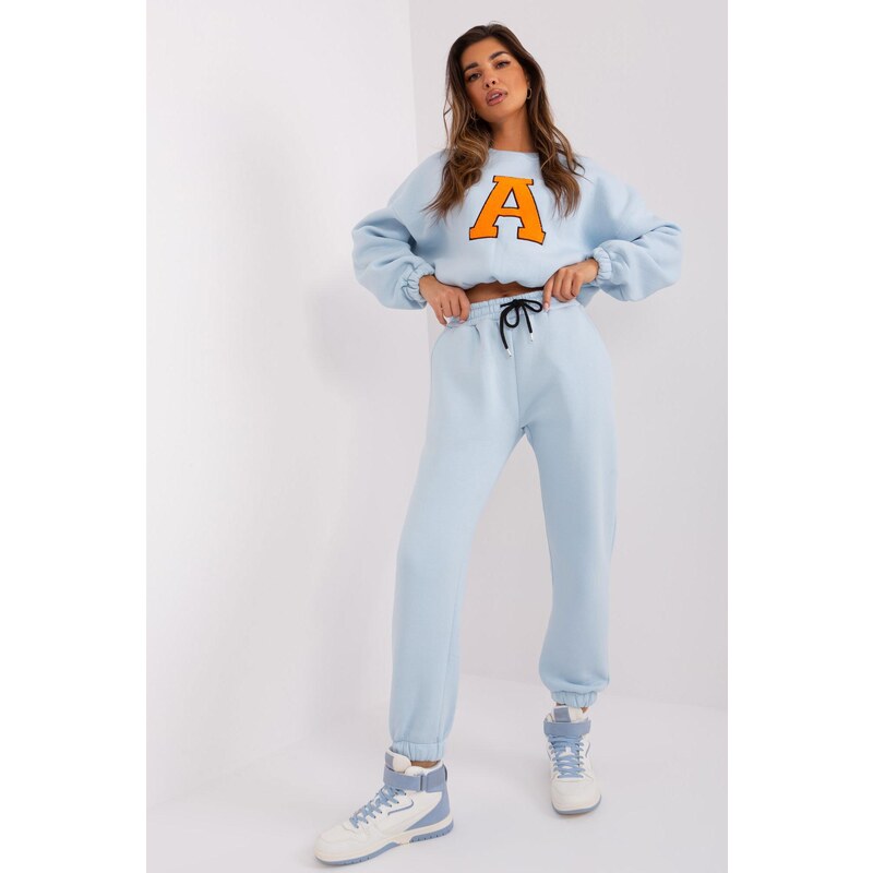 MladaModa Teplákova súprava s vyšívaným písmenom A model 80400 50304441