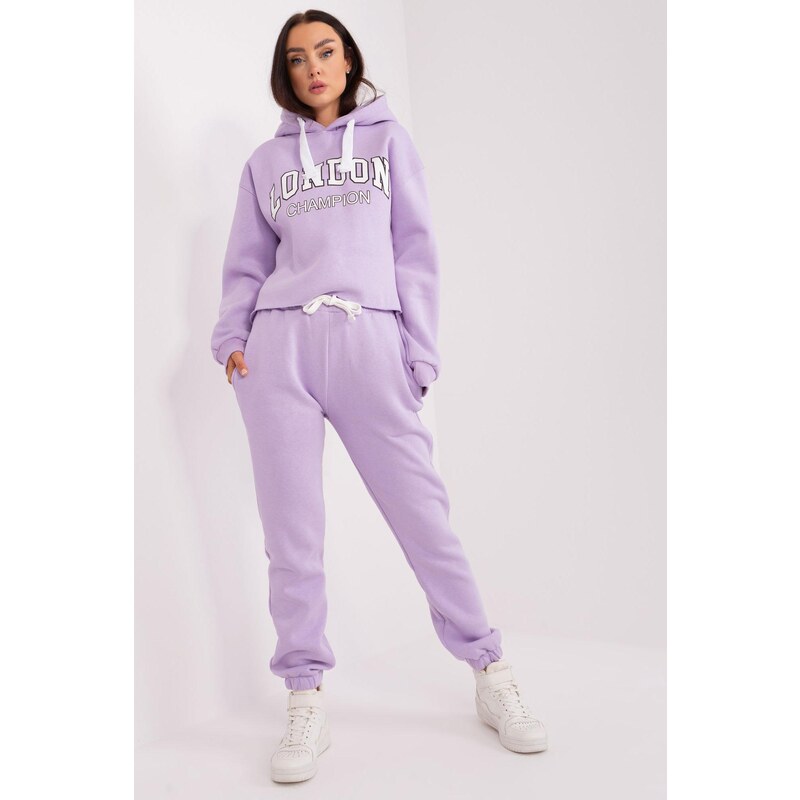 MladaModa Tepláková súprava s potlačou London Champion farba lila 50304458