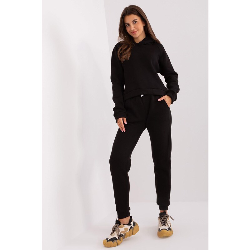 MladaModa Tepláková súprava s kapucňou model 29199 čierna 50304472