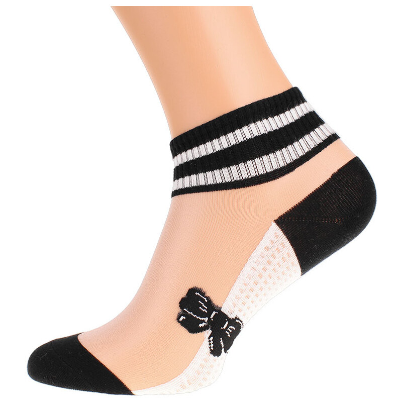 Silonkové ponožky vzorované aura.via 6 párov 50315988