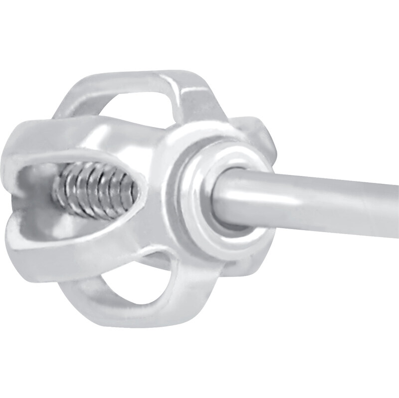 Soliter Skrutkovací závit/balónik/uzáver z bieleho zlata - 1 ks 66591805