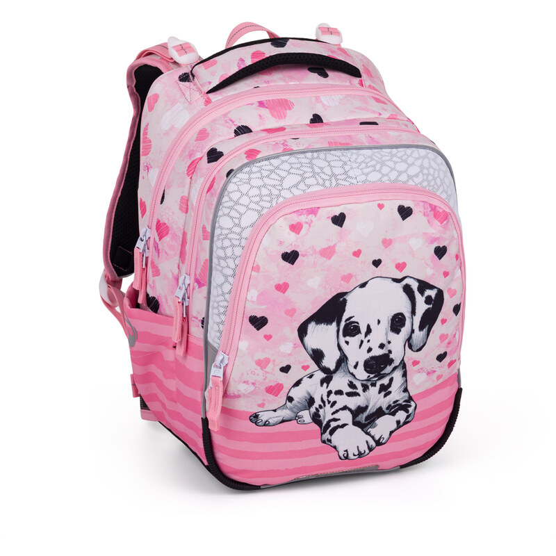 Školský batoh Bagmaster Beta 24 A Pink/White 51200137