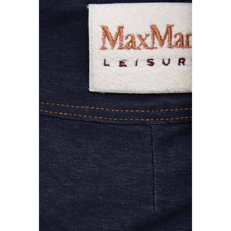 Sukňa Max Mara Leisure tmavomodrá farba,mini,áčkový strih,2416771018600