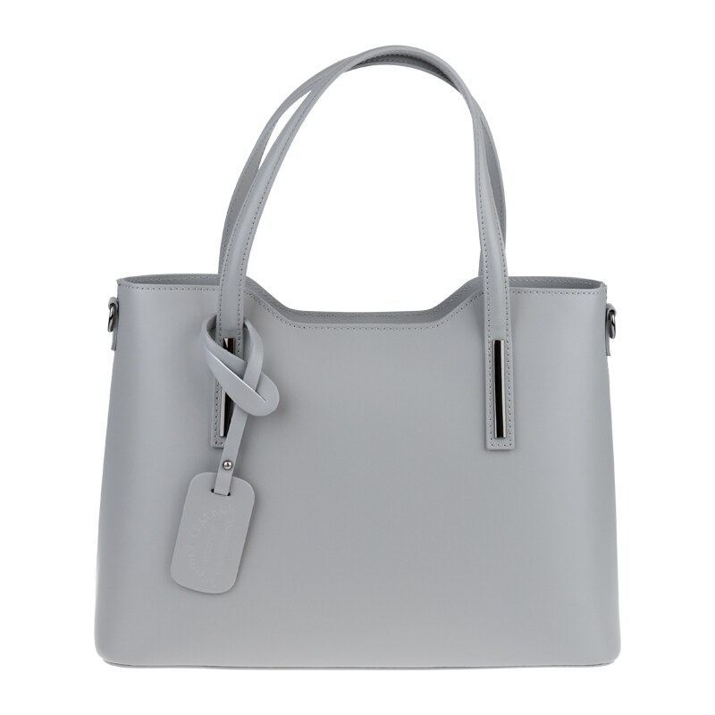 Sivá kožená talianska kabelka Isidora Grigia Chiara NovaKabelka.sk 50328538