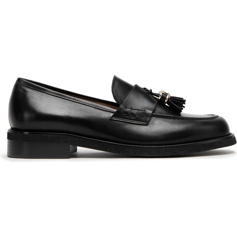 Wittchen Dámske kožené mokasíny so strapcami 98-D-105-1 49952400