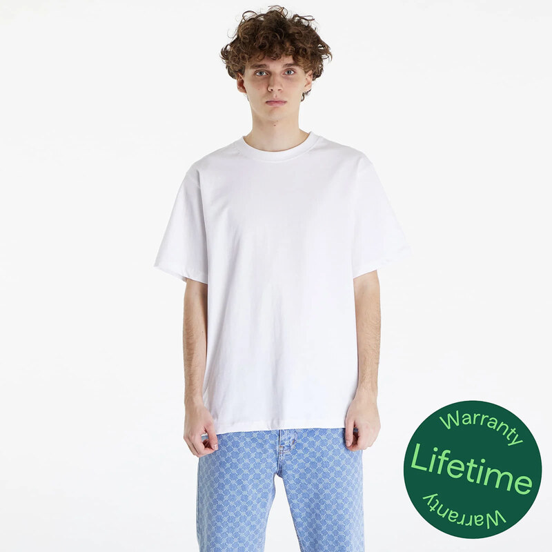 Tričko Queens Mens Essential T-Shirt With Tonal Print White XXL 49671535