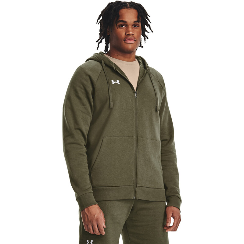Mikina Under Armour Rival Fleece Fz Hoodie Marine Od Green XXL 50328357