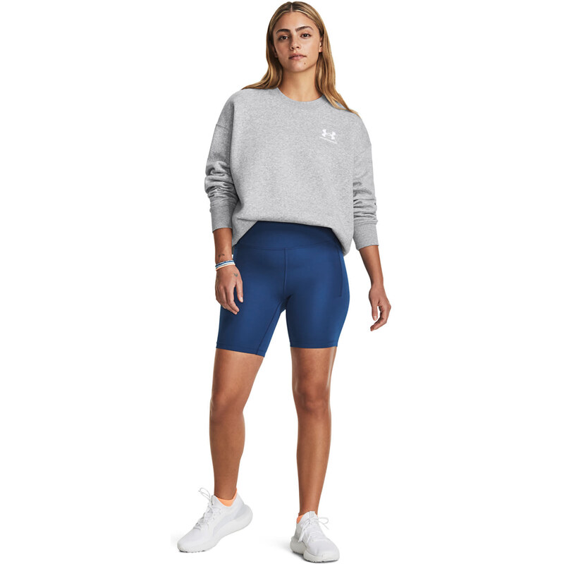 Mikina Under Armour Essential Flc Os Crew Mod Gray Light Heather S 50328400