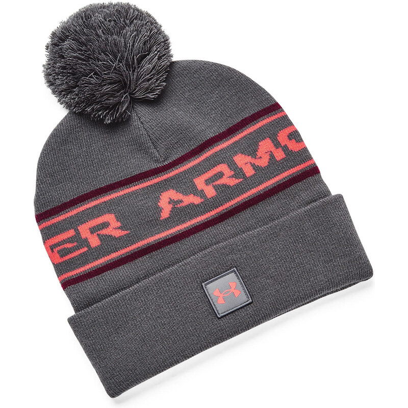 Čiapka Under Armour MenS Halftime Pom Beanie Pitch Gray Universal 50328375